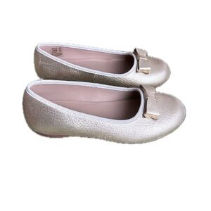 Elephantito Camille Leather Ballet Flats Gold size 11.5